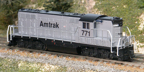 Atlas GP7 custom painted in Amtrak.