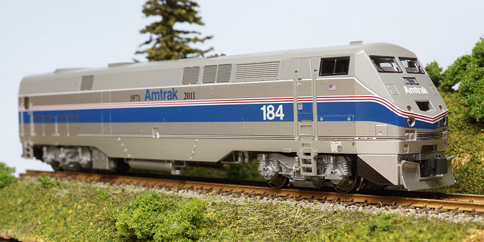 Kato P42DC in Amtrak 40th anniversary phase IV.